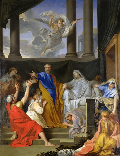 San Pietro resuscita la vedova Tabita, 1652 da Henri Testelin